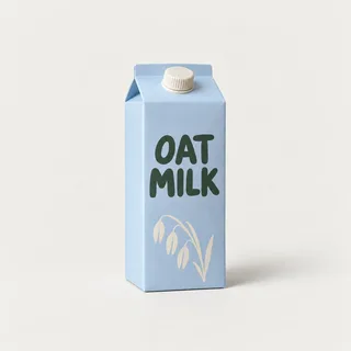Generic oat milk carton